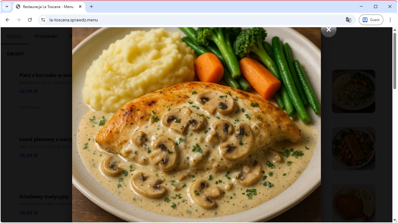 Duże zdjęcia potraw